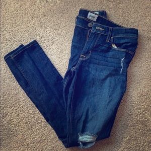 Hudson distressed skinny jeans